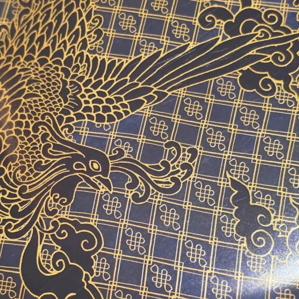Williams Sonoma Lunar New Year Phoenix Dinner Plates Set of 6 Blue Gold